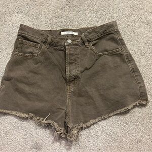 PacSun Women's Brown Denim Shorts